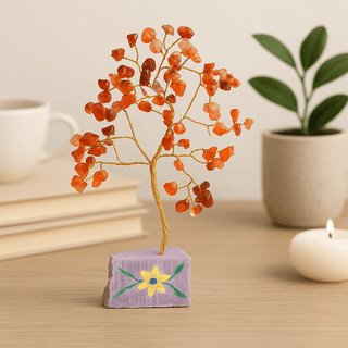 Carnelian Crystal Tree, 80 Stones