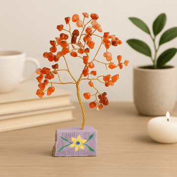 Carnelian Crystal Tree, 80 Stones