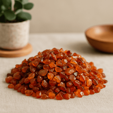 Karneol ädelstenflisor 1 kg bulk