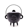 Cast Iron Cauldron with Pentagon 15x15cm Extra Lrg - SHAMTAM.COM