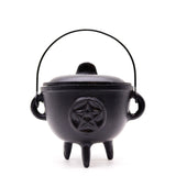 Cast Iron Cauldron with Pentagon 15x15cm Extra Lrg - SHAMTAM.COM