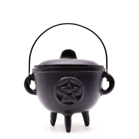 Cast Iron Cauldron with Pentagon 15x15cm Extra Lrg - SHAMTAM.COM