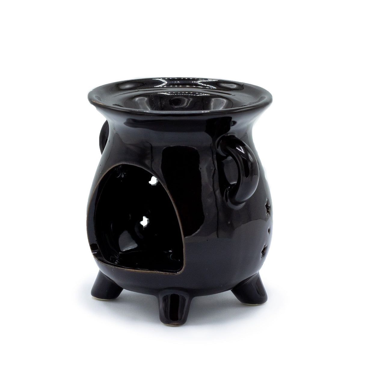 Cauldron Oil Burner - Moon Phase - Black - SHAMTAM.COM