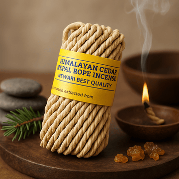 Encens corde de cèdre fait main de l'Himalaya
