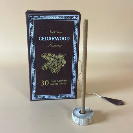 Cedarwood Dhoop Incense Gift Set, 30 Sticks - SHAMTAM.COM