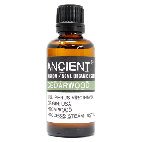 Cedarwood Essential Oil Organic 50ml - SHAMTAM.COM