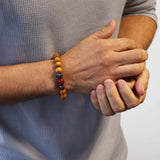 Red Jasper Bracelet Cedarwood Root Chakra - SHAMTAM.COM