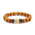 Citrine Bracelet Cedarwood Solar Plexus Chakra - SHAMTAM.COM