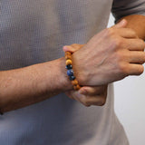 Sodalite Bracelet Cedarwood Throat Chakra - SHAMTAM.COM