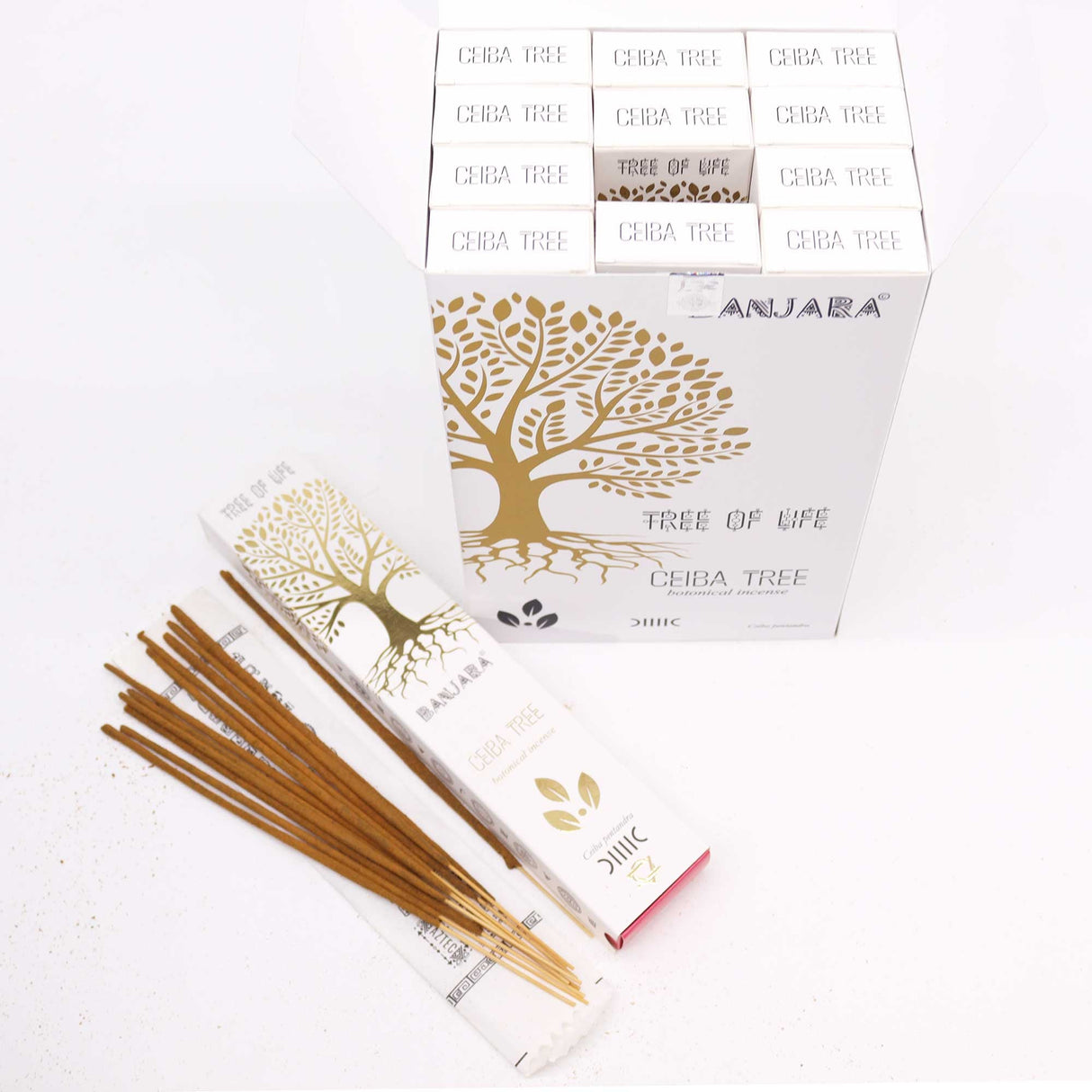 Ceiba Tree Botanical Incense Sticks - 15g Pack | Handmade in India | Tree of Life Design | Aromatic & Spiritual Experience - SHAMTAM.COM