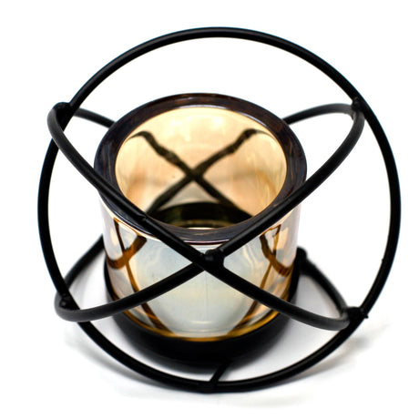 Centrepiece Iron Votive Candle Holder - 1 Cup Single Ball - SHAMTAM.COM