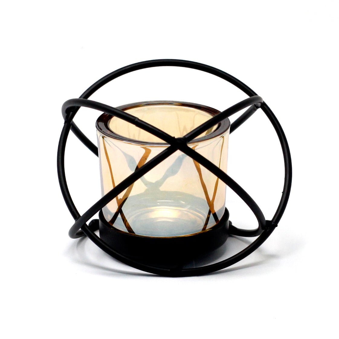 Centrepiece Iron Votive Candle Holder - 1 Cup Single Ball - SHAMTAM.COM