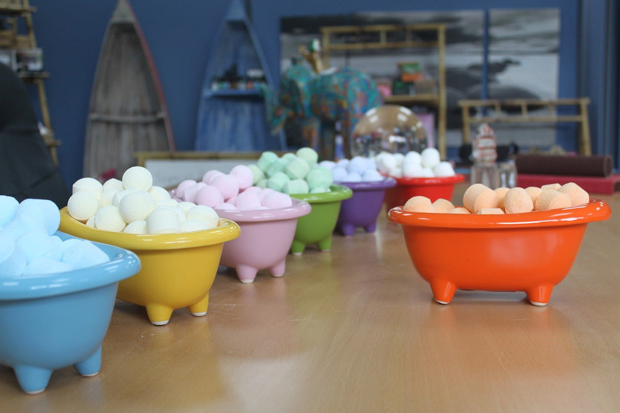 Ceramic Mini Bath - Orange - SHAMTAM.COM