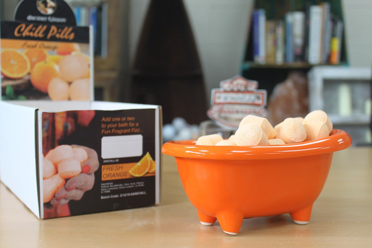 Ceramic Mini Bath - Orange - SHAMTAM.COM