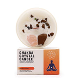 Sacral Chakra Crystal Candle - Swadhisthana - SHAMTAM.COM