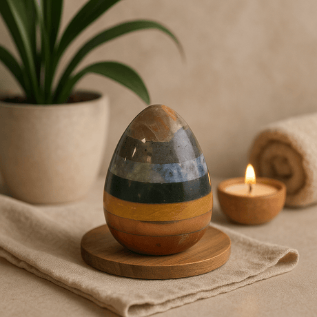 Chakra Crystal Egg 40 - 60mm - SHAMTAM.COM