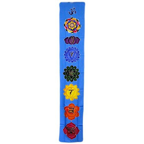 Chakra Drop Banner - Sky Blue 183x35cm - SHAMTAM.COM