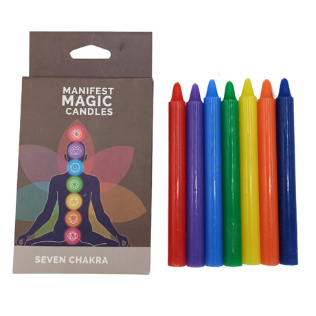 Seven Charkra Manifest Candles (pack of 7) - SHAMTAM.COM