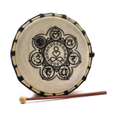 Shaman Drum Chakra with Sticks - 25cm - SHAMTAM.COM