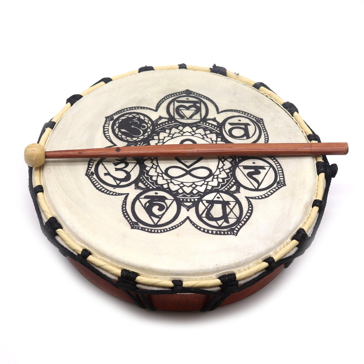 Shaman Drum Chakra with Sticks - 25cm - SHAMTAM.COM