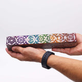 Chakra Soapstone Incense Burner with Mandala Designs and Smoke Holes for Meditation and Energy Balance - SHAMTAM.COM