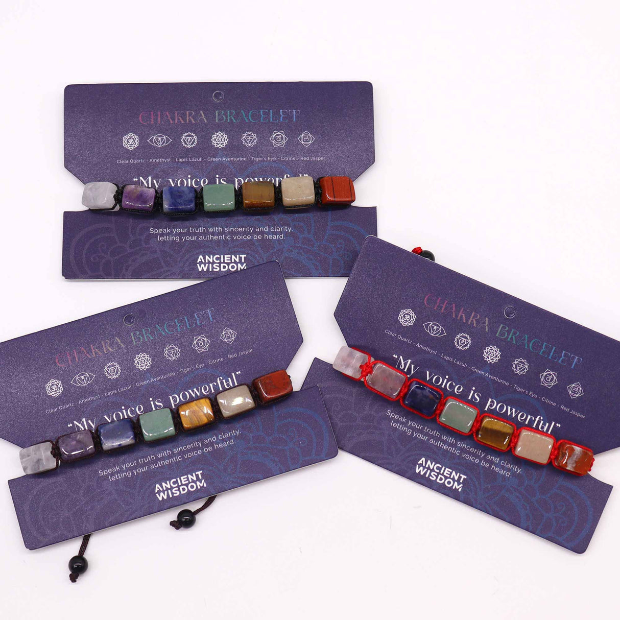 Chakra String Bracelet - Tumble Stones - SHAMTAM.COM