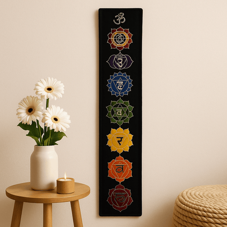 Chakra Wall Banner Midnight 183x35cm - SHAMTAM.COM