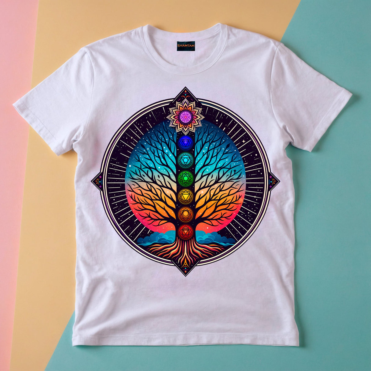 Chakras Tree Unisex t-shirt - SHAMTAM