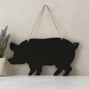 Chalkboard Pig - Shaped Sign - SHAMTAM.COM