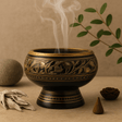 Charcoal Incense Burner, Brass - SHAMTAM.COM