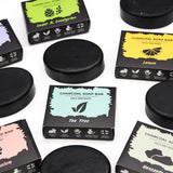 Charcoal Soap 85g - Geranium - SHAMTAM.COM