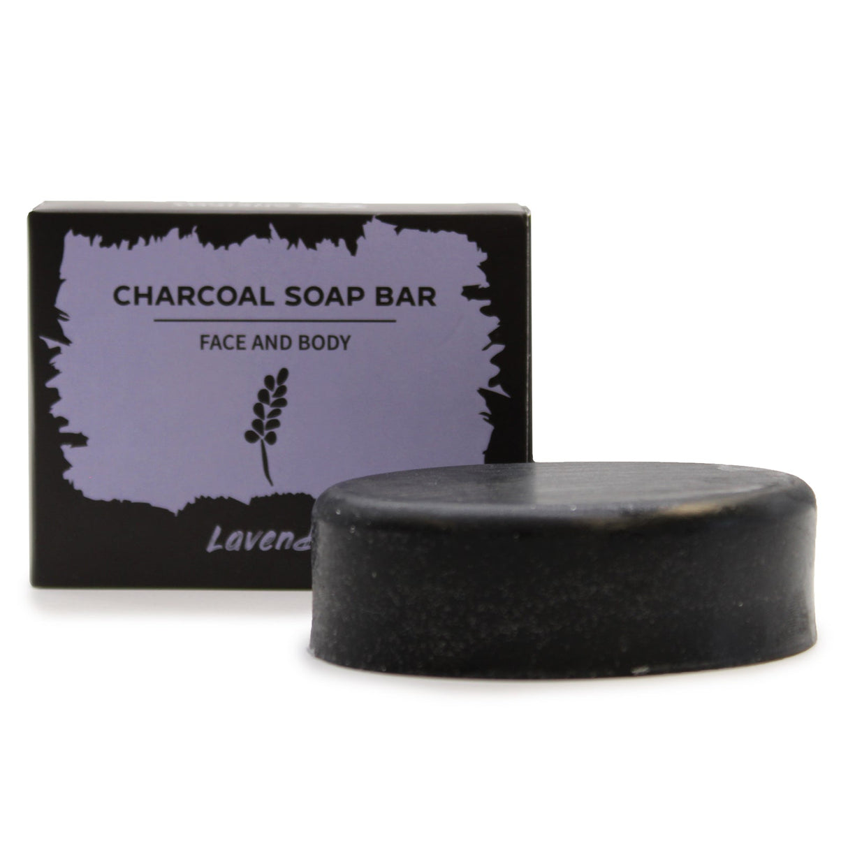 Charcoal Soap 85g - Lavender - SHAMTAM.COM