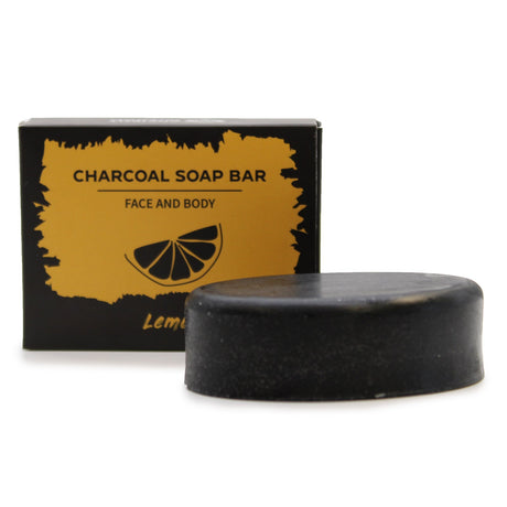 Charcoal Soap 85g - Lemon - SHAMTAM.COM