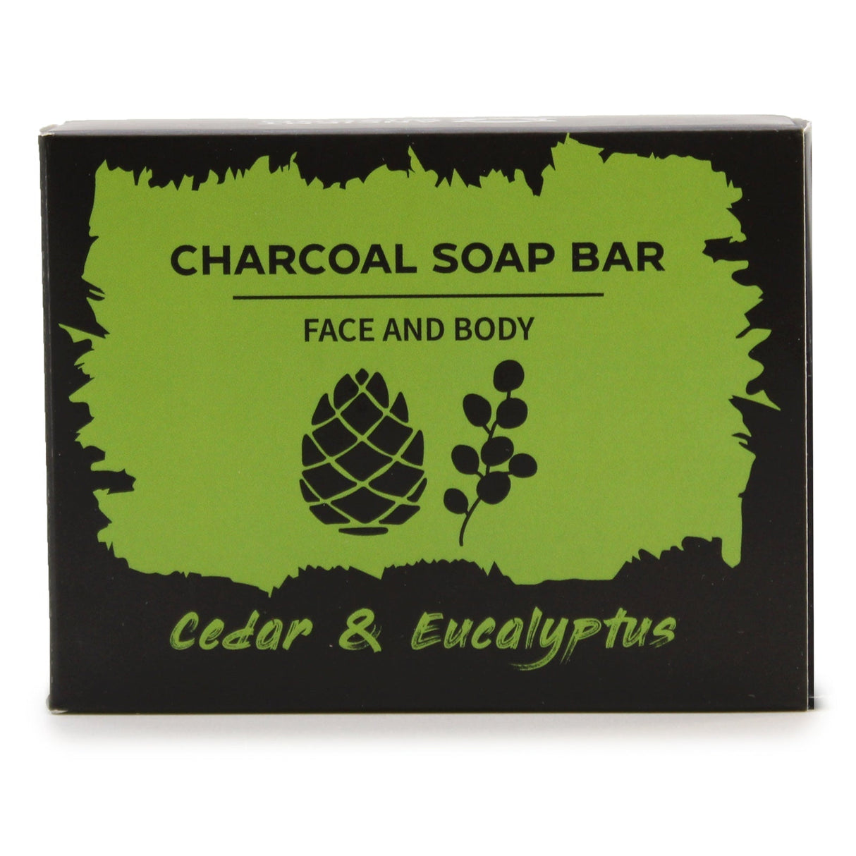 Charcoal Soap 85g - Eucalyptus & Cedarwood - SHAMTAM.COM
