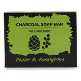 Charcoal Soap 85g - Eucalyptus & Cedarwood - SHAMTAM.COM