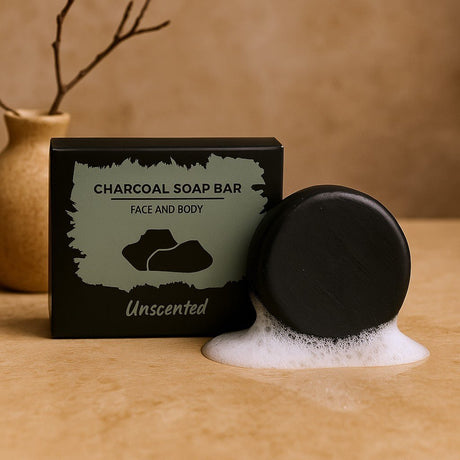 Charcoal Soap Bar Unscented 85g - SHAMTAM.COM
