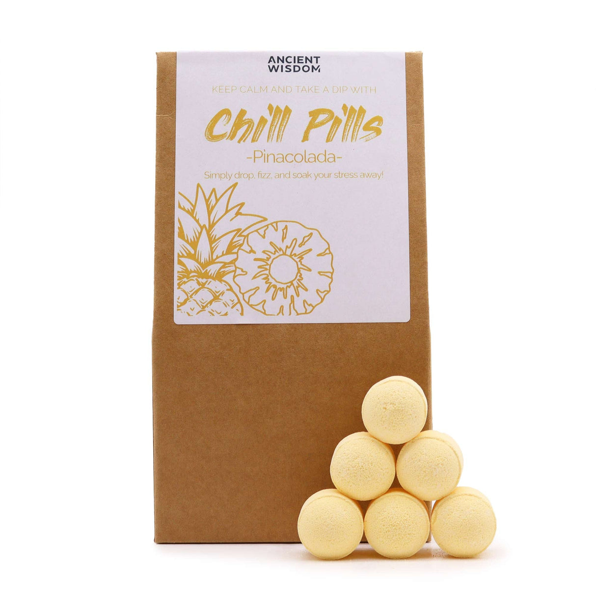 Bath Bombs - Pinacolada - Gift Pack 350g - SHAMTAM.COM