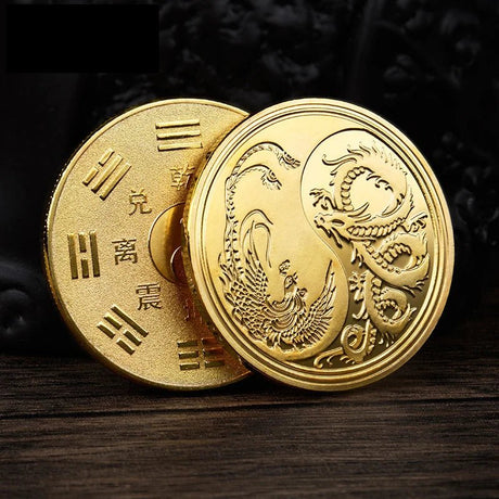 Chinese Dragon Yin Yang Coin - SHAMTAM