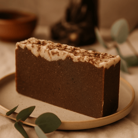 Chocolate Soap Olive Oil Cold Process Slice 100g - SHAMTAM.COM