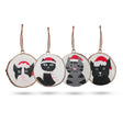 Christmas Cats - Hand Pained Log Xmas Decor (set 4) - SHAMTAM.COM