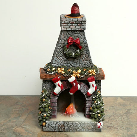 Christmas Fireplace Backflow Incense Burner - SHAMTAM.COM