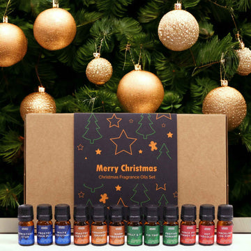 Set d’Huiles Parfumées de Noël, 12 Parfums