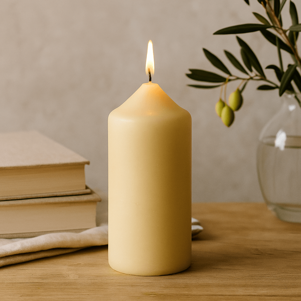 Church Candle Ivory 165 x 60 - SHAMTAM.COM