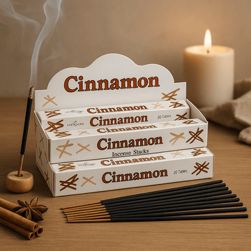 Cinnamon Incense Sticks, 20 Pack