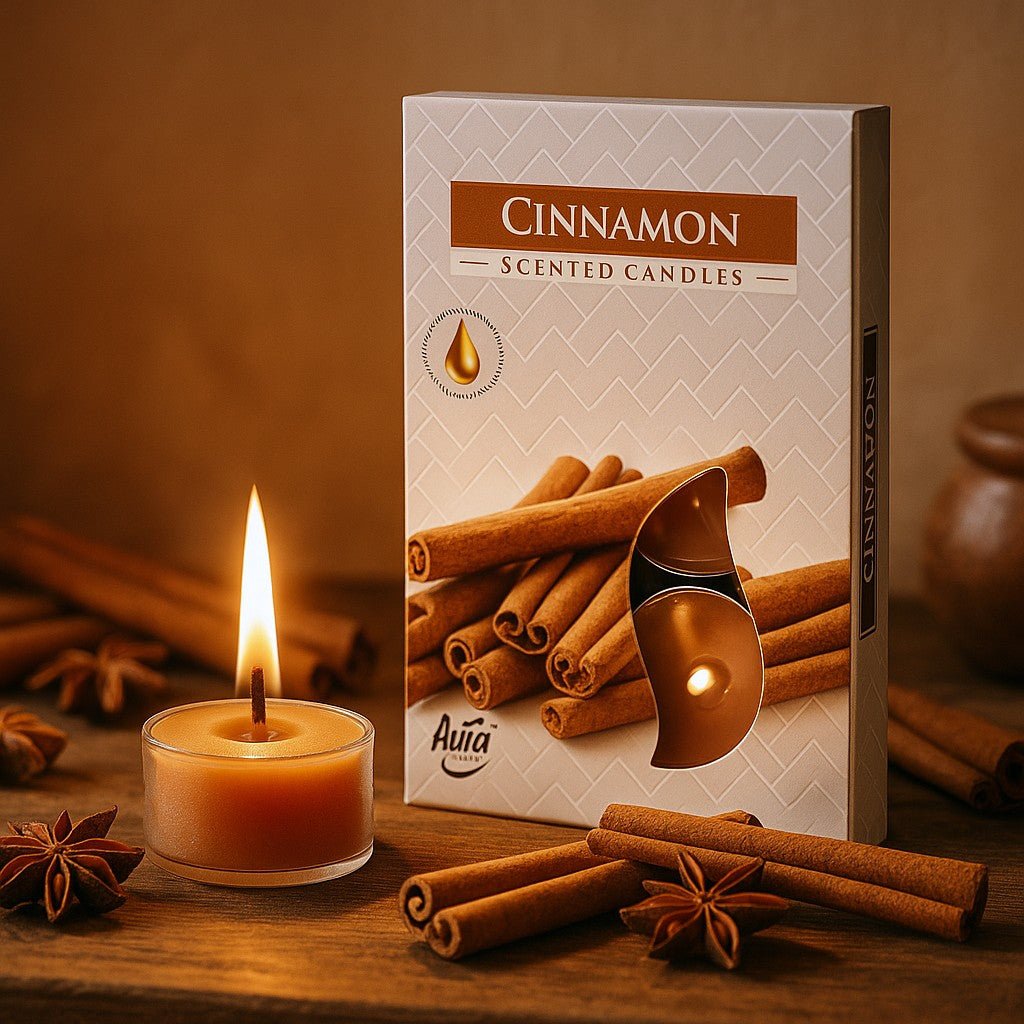 Cinnamon Scented Tea Light Candles - SHAMTAM.COM