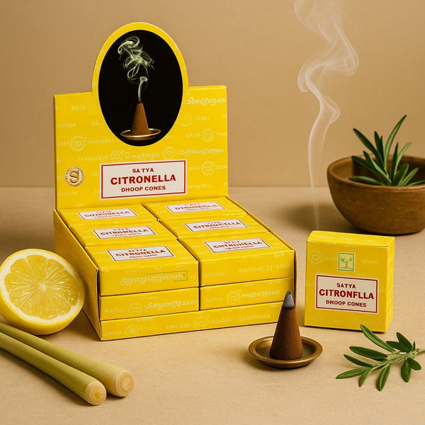 Conuri de tămâie Citronella Dhoop