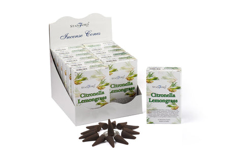 Citronella & Lemongrass Incense Cones - SHAMTAM.COM