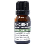 Citronella Essential Oil Organic 10ml - SHAMTAM.COM