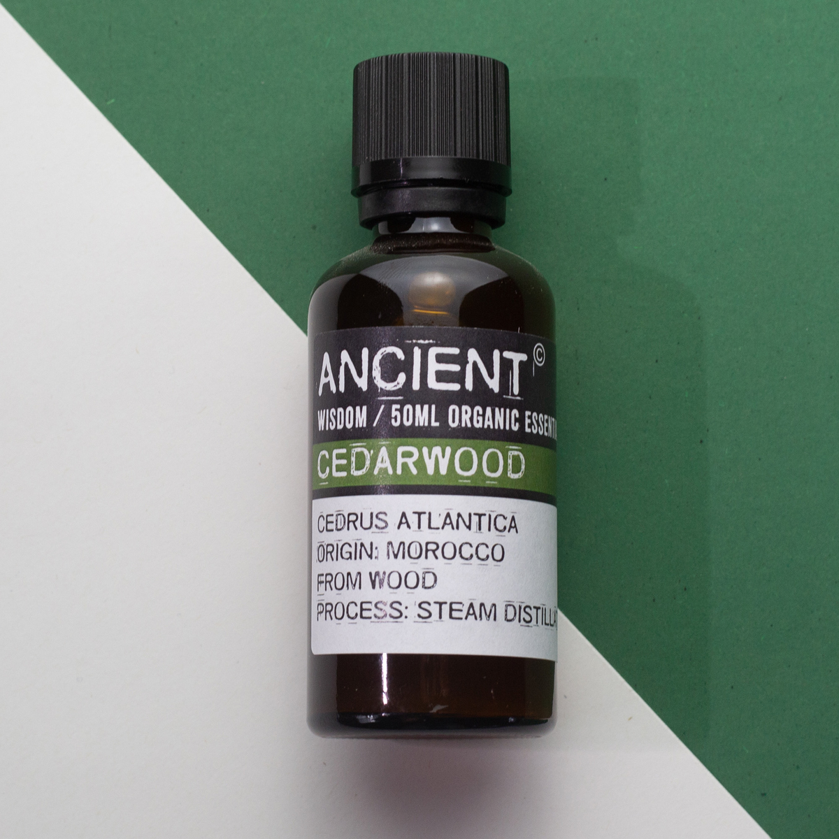 Cedarwood Essential Oil Organic Steam Distilled 50ml