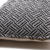 Classic Cushion Cover - Criss - Cross Black - 40x40cm - SHAMTAM.COM